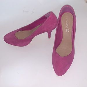 4” Purple Suede High Heel